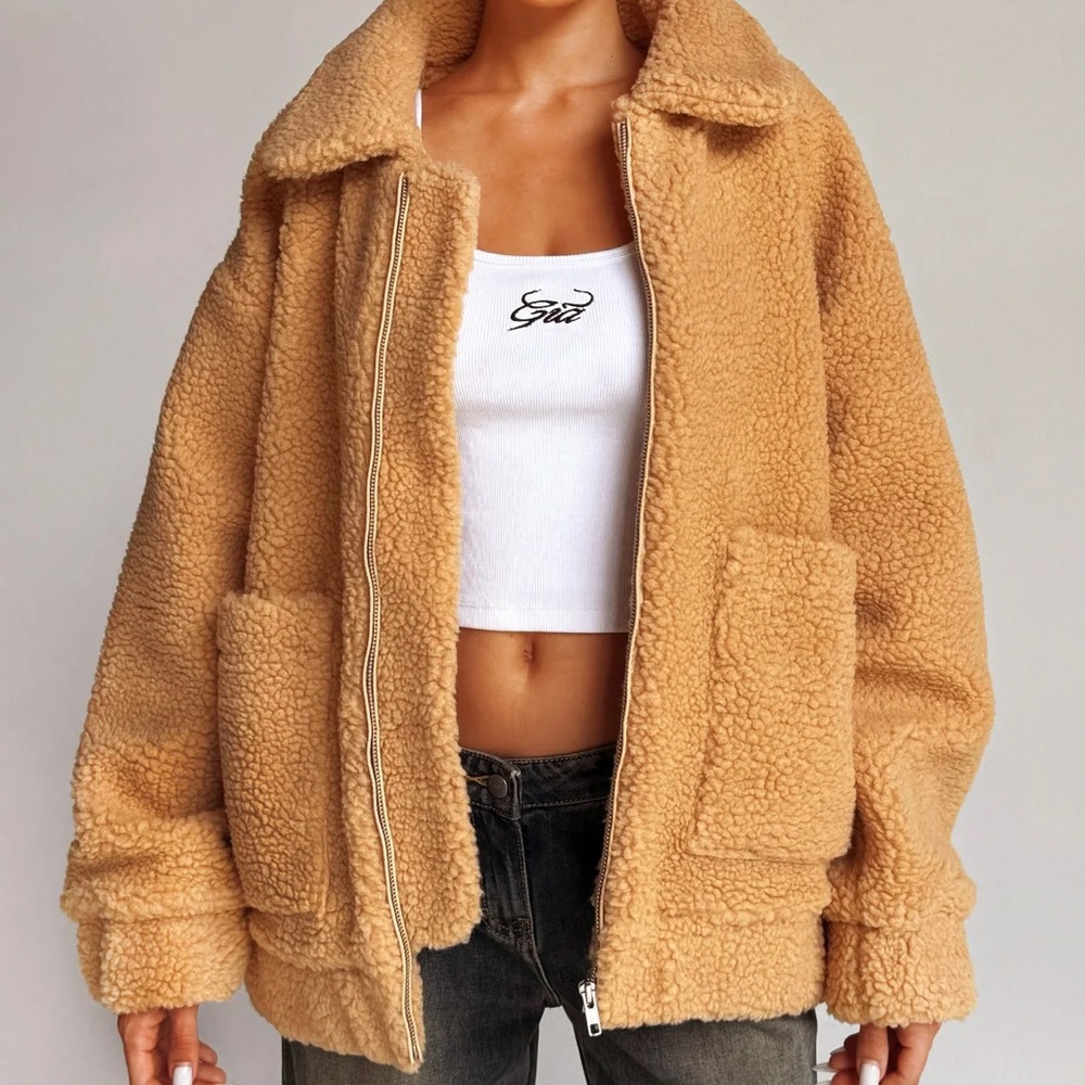 I Am Gia Pixie Coat - Teddy Caramel Womens Size Extra Dmall